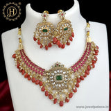 Awesome Gold Plated Kemp Stone Antique Necklace JH3857