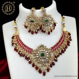 Awesome Gold Plated Kemp Stone Antique Necklace JH3857