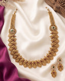 Beautiful Gold Plated Lakshmi Coins Designer Haram Set JH3879