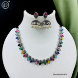 Oxidized German Silver Necklace JH3886