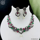 Oxidized German Silver Necklace JH3889