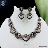 Oxidized German Silver Necklace JH3889