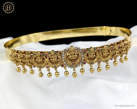 Beautiful Gold Plated Temple Design Hip Belt For Kids JH3955