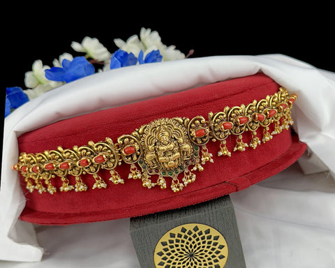 Exclusive Matte Gold Kemp Stone Premium Hip Chain JH3968