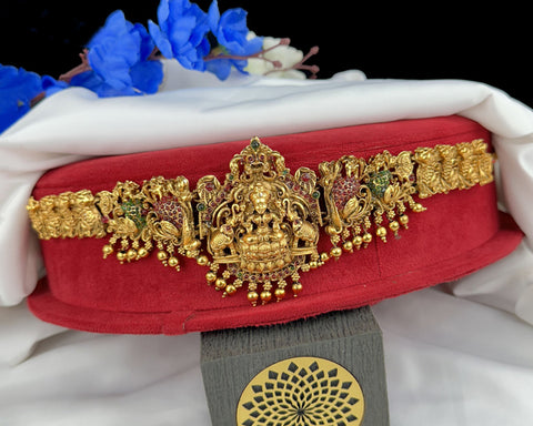 Elegant Gold Finish Antique Traditional Hip Chain JH3973