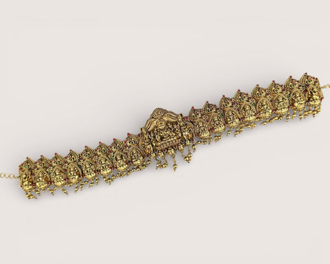 Elegant Gold Finish Antique Hip Chain JH3978