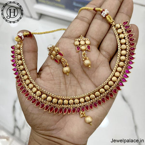 Elegant Gold Plated Antique Necklace JH3994