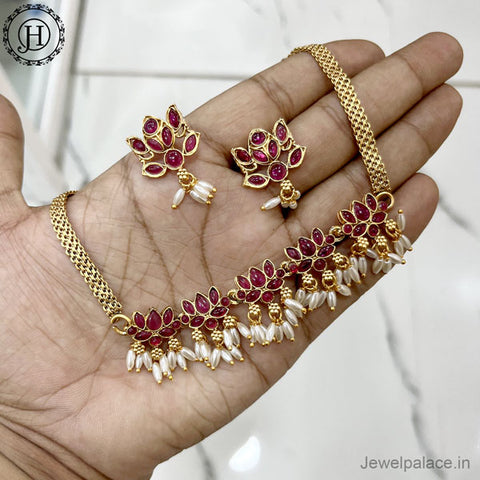  Elegant Gold Plated Antique Necklace JH4001