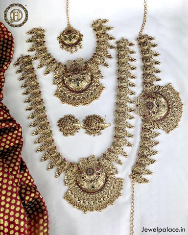 Beautiful Gold Plated Antique Semi Bridal Jewellery
