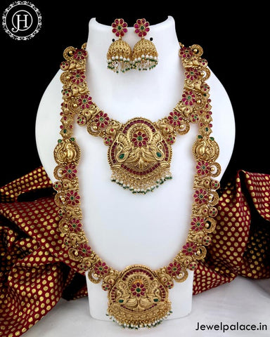 Elegant Gold Plated Antique Combo Jewellery Set