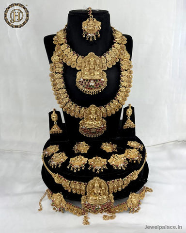 Beautiful Gold Plated Antique Bridal Jewellery Set