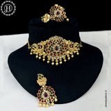 Exclusive Gold Plated Kemp Stone Antique Necklace
