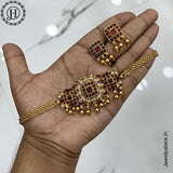 Exclusive Gold Plated Kemp Stone Antique Necklace