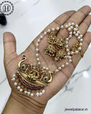 Beautiful Gold Finish Lakshmi Design Necklace Set