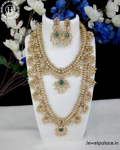 Elegant Gold Plated Antique Combo Jewellery Set JH4160