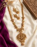 Beautiful Gold Finish Lakshmi Design Haram Set JH4183