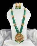 Beautiful Gold Finish Lakshmi Design Haram Set JH4185