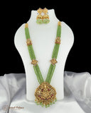Beautiful Gold Finish Lakshmi Design Haram Set JH4185