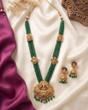 Beautiful Gold Finish Lakshmi Design Haram Set JH4185