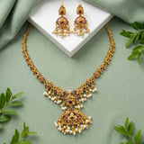 Elegant Gold Plated AD Stone Premium Quality Necklace JH4190