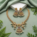 Exclusive Gold Plated Kemps AD Stone Premium Necklace JH4195