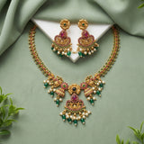 Exclusive Gold Plated Kemps AD Stone Premium Necklace JH4195