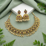 Exclusive Gold Plated Kemps AD Stone Premium Necklace JH4197