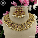 Exclusive Gold Plated Kemps AD Stone Premium Necklace JH4197