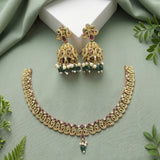 Exclusive Gold Plated Kemps AD Stone Premium Necklace JH4201