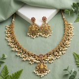 Exclusive Gold Plated Kemps AD Stone Premium Necklace JH4203