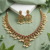Exclusive Gold Plated Kemps AD Stone Premium Necklace JH4204