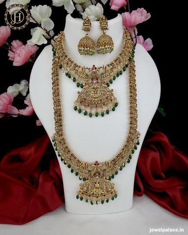 Elegant Gold Plated Antique Combo Jewellery Set JH4210