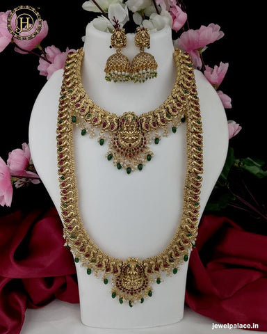 Elegant Gold Plated Antique Combo Jewellery Set JH4211