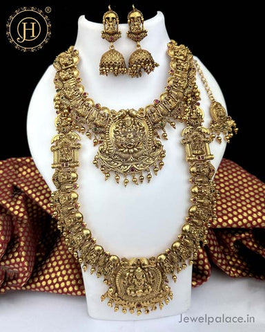 Elegant Gold Plated Antique Combo Jewellery Set JH4212