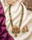 Beautiful Gold Finish Lakshmi Design Haram Set JH4271