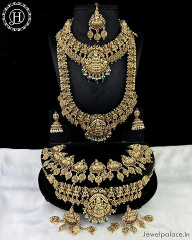 Beautiful Gold Plated Antique Bridal Jewellery Set JH4490