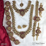 Beautiful Gold Plated Antique Bridal Jewellery Set JH4494