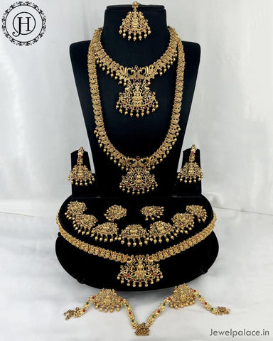 Beautiful Gold Plated Antique Bridal Jewellery Set JH4495