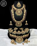 Beautiful Gold Plated Antique Bridal Jewellery Set JH4496