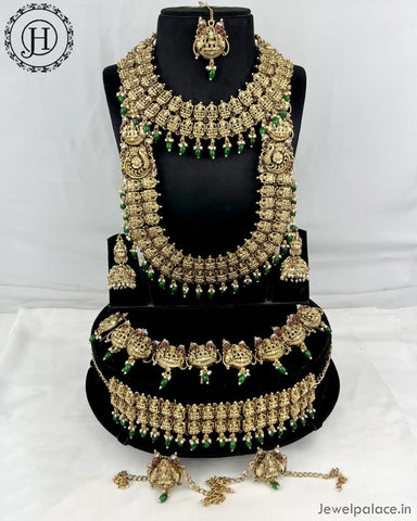 Beautiful Gold Plated Antique Bridal Jewellery Set JH4497