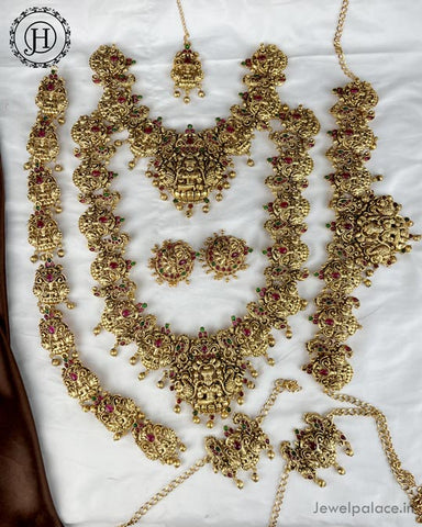 Beautiful Gold Plated Antique Bridal Jewellery Set JH4537