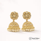Elegant Gold Plated Kundan Earrings JH4625