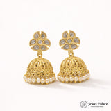 Elegant Gold Plated Kundan Earrings JH4629