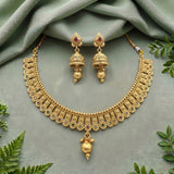 Exclusive Rajwadi Gold Plated Necklace With Earrings JH4678