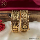 Premium Quality Gold Plated Matte Finish Temple Bangles JH4692