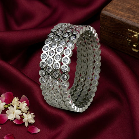 Premium Quality Microplated Impom Stone Bangles JH4740