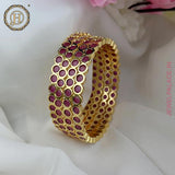 Premium Quality Microplated Impom Stone Bangles JH4741