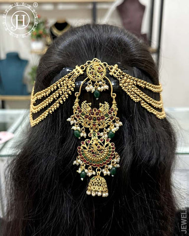 Traditional Choti Jadai Billai With Mattal JH4749