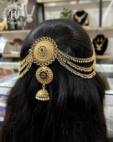 Traditional Choti Jadai Billai With Mattal JH4759