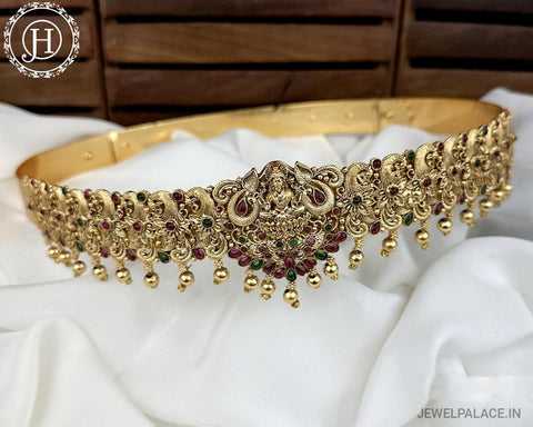 Exclusive Gold Plated Traditional Temple Hip Belt JH4881
